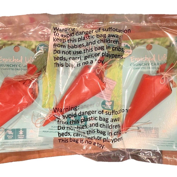 X's 3 Oxbow Crunchy Carrot Animal Health Enriched Life Bundle safe material - Picture 1 of 2
